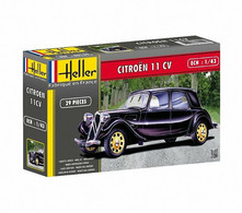 Heller - CITROEN 11CV TRACTION Maquette Kit Plastique Réf. 80159 NBO 1/43 - Auto's