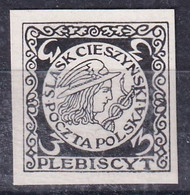 POLAND 1920 3 Hal Slask Cieszynski Mint Hinged Essay Silesia - Viñetas