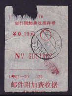 CHINA CHINE CINA SICHUAN  POSTAL ADDED CHARGE LABELS (ACL)  0.10 YUAN - Other & Unclassified