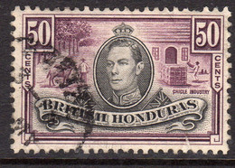 British Honduras 1938-47 50c Chicle Industry, Used, SG 158 (WI2) - British Honduras (...-1970)