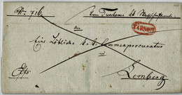 1836 " TARNOW " , Roter Oval, Gallizien ,  A4637 - ...-1850 Vorphilatelie