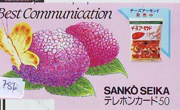 Télécarte Japon * PAPILLON * BUTTERFLY * VLINDER * SCHMETTERLING * ANIMAL (786) PHONECARD JAPAN * TELEFONKARTE - Papillons