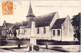 Pinterville  -  L'Eglise Et Le Monument - Pinterville