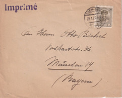 LUXEMBOURG    LETTRE DE ESCH SUR ALZETTE - 1921-27 Charlotte Voorzijde