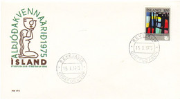 Iceland Island 1975 International Year Of The Woman,  MI 510 FDC - Lettres & Documents