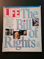 LIFE, The Bill Of Rights, Bicentennial Issue, Herbst 1991, Umschlag Beschädigt - Storia