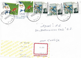 Macedonia 2002 Skopje World Cup Football Korea Japan Painting Registered Cover - 2002 – Zuid-Korea / Japan