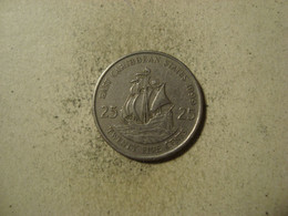 MONNAIE CARAIBES ORIENTALES 25 CENTS 1999 - Territoires Des Caraïbes Orientales