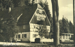 Rarität Restaurant Putzmühle Ober. Pöbeltal Schmiedeberg Erzgebirge Personen Auf Der Bank 1952 W. Kenne Dresden - Schmiedeberg (Erzgeb.)