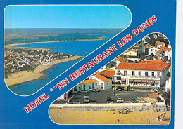 ** Petit Lot De 2 Cartes ** 85 - LA TRANCHE SUR MER : Hotel Restaurant LES DUNES - CPM Village ( 2.865 H ) PF - Vendée - La Tranche Sur Mer