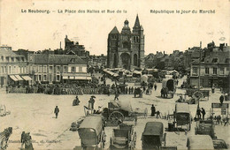 Le Neubourg * Place Des Halles Et Rue De La République * Le Jour De Marché * Foire Marchands - Le Neubourg