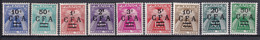 REUNION - TAXE SERIE COMPLETE YVERT N°36/44 ** MNH - COTE  = 68.5 EUROS - - Unused Stamps