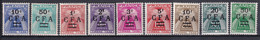 REUNION - TAXE SERIE COMPLETE YVERT N°36/44 ** MNH - COTE  = 68.5 EUROS - - Neufs