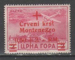Montenegro - Occupazione Tedesca - Croce Rossa P.a. 0,50+2 Rm. **            (g7612) - German Occ.: Montenegro