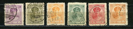 LUXEMBOURG : CHARLOTTE N° Yvert 121+124/128 Obli. - 1921-27 Charlotte Voorzijde