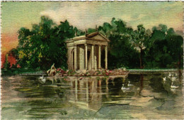 CPA AK ROMA Villa Umberto-Giardino Del Lago-Tempietto ITALY (552200) - Parks & Gardens