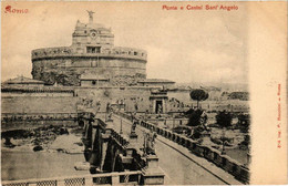 CPA AK ROMA Ponte E Castel S. Angelo ITALY (552308) - Ponti