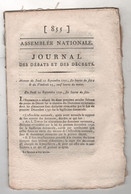 REVOLUTION FRANCAISE JOURNAL DES DEBATS 22 09 1791 - AVIGNON - REFUS DE CONSTITUTION - ARLES - COLONIES BARNAVE - JAUGE - Periódicos - Antes 1800