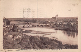 21-6437 : LES BORDS DE LA LOIRE. TOURS. PONT DE PIERRE VU DE SAINT-CYR SUR LOIRE - Saint-Cyr-sur-Loire