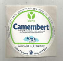 Autocollant,  Camembert , Fromage Suisse , 1041 OULENS - Autocollants