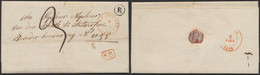 Précurseur - LAC Datée De ? Boite Rurale "R" (Catalogue : Stekene, 1844) + Cachet Dateur St-Nicolas > Anvers, Taxe "3" - 1830-1849 (Belgio Indipendente)