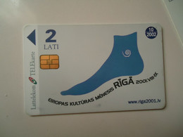 LATVIA USED CARD ADVERSTISING - Lettland