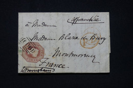 ROYAUME UNI - Victoria 10d ( N° Yvert 6 ) Sur Lettre Pour La France En 1853, Oblitération De Penrith Au Verso  - L 96699 - Lettres & Documents