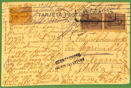 98661 - ARGENTINA - POSTAL HISTORY - POSTCARD To  ITALY - 1918 - Sonstige & Ohne Zuordnung