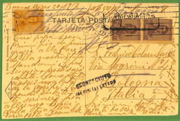 98661 - ARGENTINA - POSTAL HISTORY - POSTCARD To  ITALY - 1918 - Autres & Non Classés