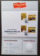 Macao Macau - Portugal Joint Issue 400th Anniv Of Father Luis 1997 China (joint FDC) *dual PMK *guaranty Card *limited - Brieven En Documenten