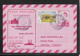 Turquie - Aérogramme - Thème Papes - TB - Postal Stationery