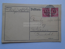 D178850  Deutschland - Postkarte - Ludwigshafen  1924  Sent To Luzern Switzerland - Sonstige & Ohne Zuordnung