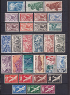 NELLE CALEDONIE - 1942 à 1954 - POSTE AERIENNE COMPLETE ! - YVERT N°36/65 ** MNH (SERIE 39/45 * MLH ) - COTE = 106 EUR - Ungebraucht