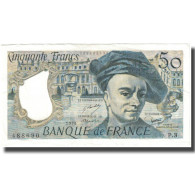 France, 50 Francs, Quentin De La Tour, 1976, SUP, Fayette:67.1, KM:152a - 50 F 1976-1992 ''quentin De La Tour''