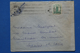 R16 MAROC BELLE LETTRE   1945 CASABLANCA POUR MONTCEAU MINES FRANCE + AFFRANCH INTERESSANT - Otros & Sin Clasificación