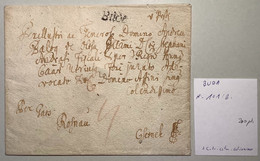 “BUDE” ~1773-82 RARE EARLY Pre-Stamp Cover Of Buda / Budapest  (Österreich Ungarn Vorphilatelie Brief Hungary - ...-1867 Vorphilatelie