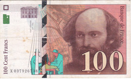 BILLETE DE FRANCIA DE 100 FRANCS DEL AÑO 1997 DE CEZANNE SERIE X  (BANKNOTE) - 100 F 1997-1998 ''Cézanne''