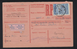 PERFIN / PERFO EXPORT Nr. 770 Op Ontvangkaart Met Firmaperforatie H.C. Te Anderlecht-Bruxelles ! LOT 232 - 1934-51