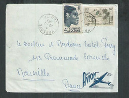 Oceanie; Tahiti; Lettre Par Avion De Papeete Pour Marseille. - Storia Postale