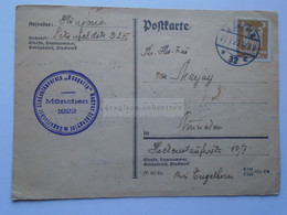 D178910  Deutsches Reich - Postkarte - 1927 München Studentenverein Hungaria  - Magyar Diákegylet- München  - Marjay - Sonstige & Ohne Zuordnung