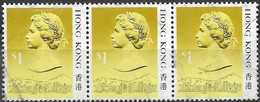 HONG KONG 1987 Queen Elizabeth & Central Victoria - $1 - Multicoloured FU - Blocks & Kleinbögen