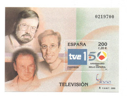 Hojita  Sello TELEVISION (facial 1,20 €) - Commemorative Panes