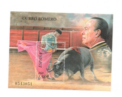 Hojita Sellos TOROS Curro Romero (facial 1,56 €) - Souvenirbögen