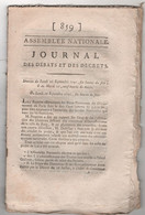 REVOLUTION FRANCAISE JOURNAL DES DEBATS 26 09 1791 - LOIS RURALES - GARDES CHAMPETRES - ROUEN - POUDRES SALPETRES - Kranten Voor 1800