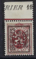 DUBBELDRUK / IMPRESSION DOUBLE TYPO Voorafgestempeld Nr. 202F Positie A BRUXELLES 1929 BRUSSEL  ** MNH  LUXE ! - Typos 1929-37 (Lion Héraldique)