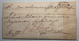 „WUKOVAR“ 1841 Pre-Stamp Cover (VUKOVAR CROATIA Kroatien Croatie Hungary Österreich Ungarn Vorphilatelie Brief Lettre - ...-1850 Prefilatelia