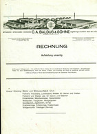 OSBERGHAUSEN B Gummersbach Rechnung 1937 Deko " C.A.Baldus&Söhne - Spinnerei Strickerei Wirkerei " - Textile & Clothing