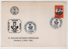 TURKEY,TURKEI,TURQUIE ,BALKAN CHESS FIRST ,İSTANBUL 1980 - Briefe U. Dokumente