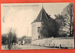 ZOD-09 Porrentruy Tour Du Séminaire Et Halle De Gymnastique.  Circulé  1909 Vers Breuleux  Enard 182 - Les Breuleux