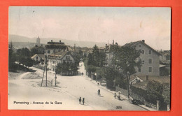 ZOD-12 Porrentruy Avenue De La Gare.  Animé. Circulé 1907 Vers Breuleux. - Les Breuleux